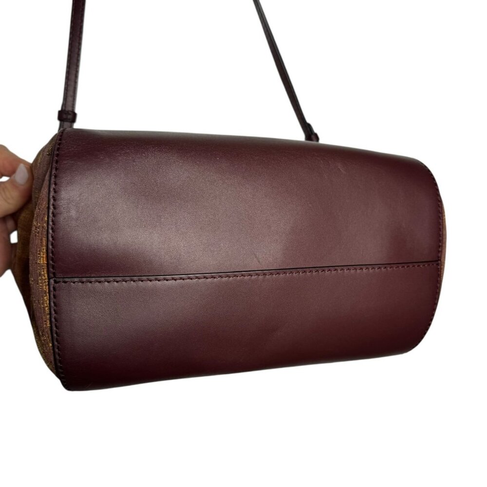 Ulla Johnson Imogen Soft TriColor Mix Leather large Clutch Crossbody handbag - Picture 8 of 11